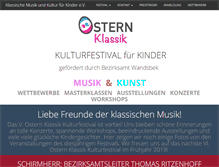 Tablet Screenshot of osternklassik-kinderfestival.com